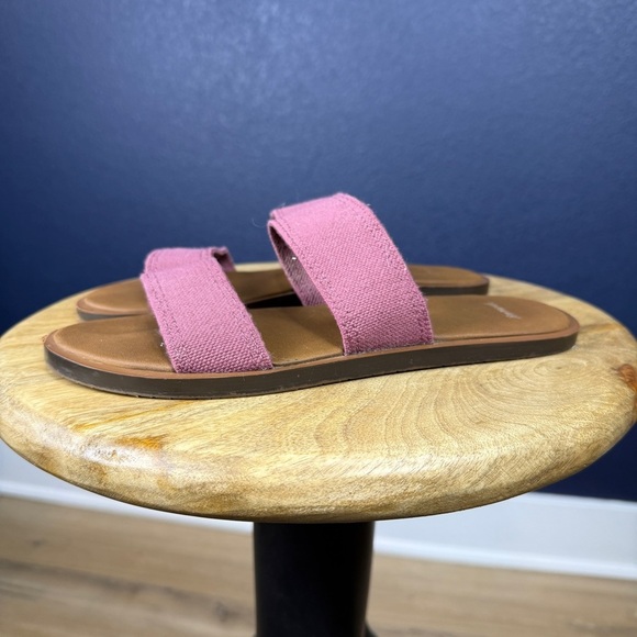 Sanuk Yoga Gora Gora Slip-On Sandals, Pink, Size 7 - Picture 3 of 7